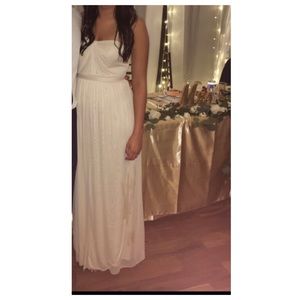 Nude bridesmaid or formal dress